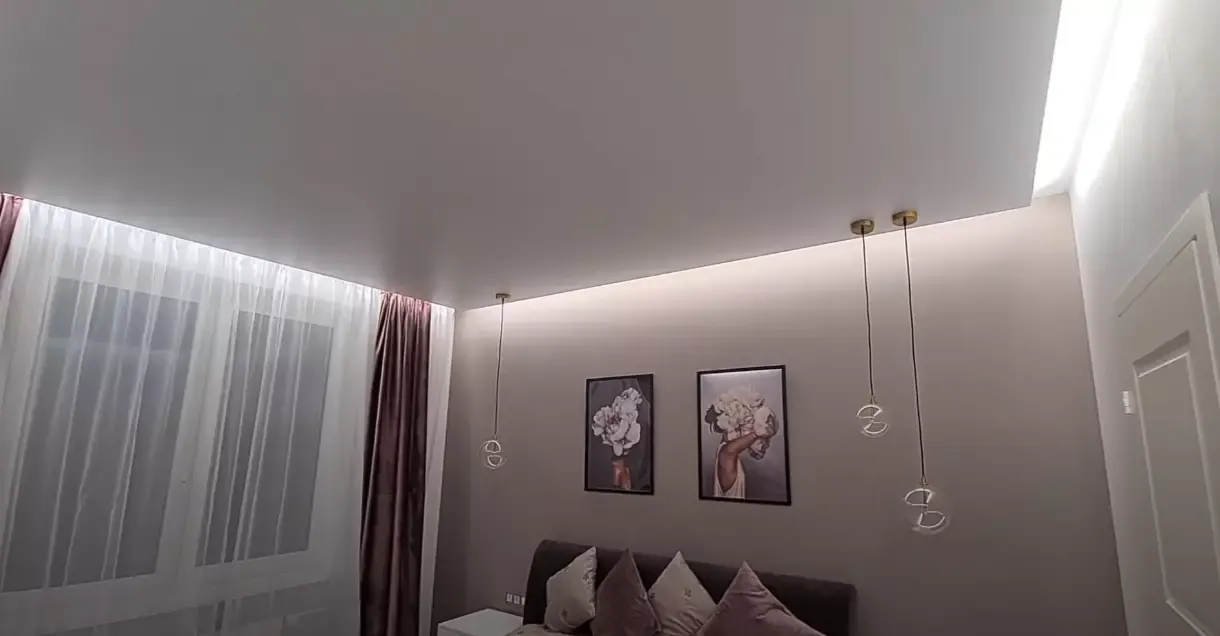 Натяжной потолок Teqtum KM2 с подсветкой — Москва, Истринская, 5, фото 2